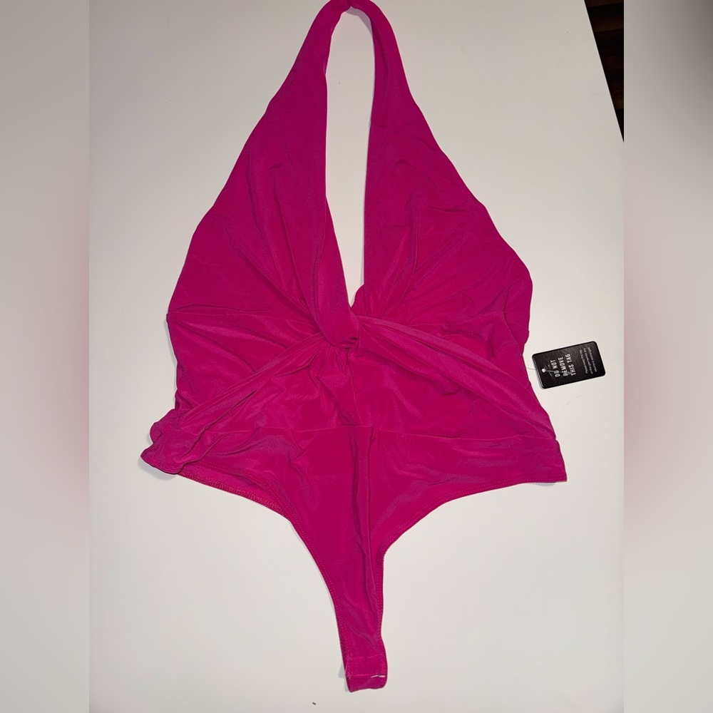 NWT express halter bodysuit size large